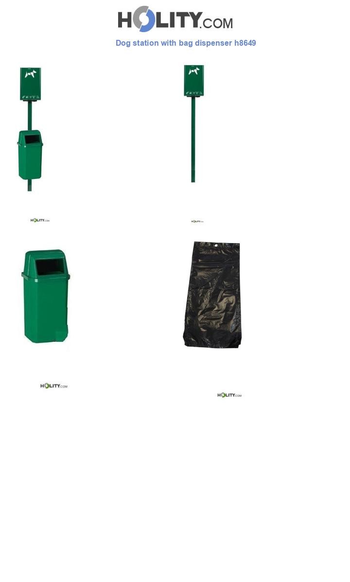 Dog station with bag dispenser h8649