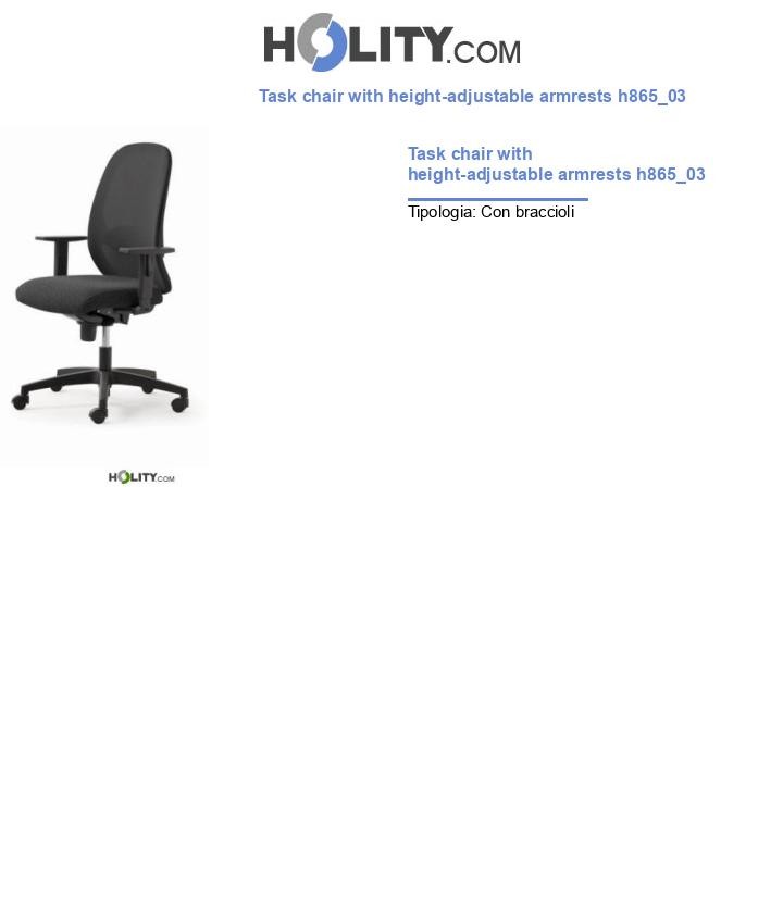 Task chair with height-adjustable armrests h865_03