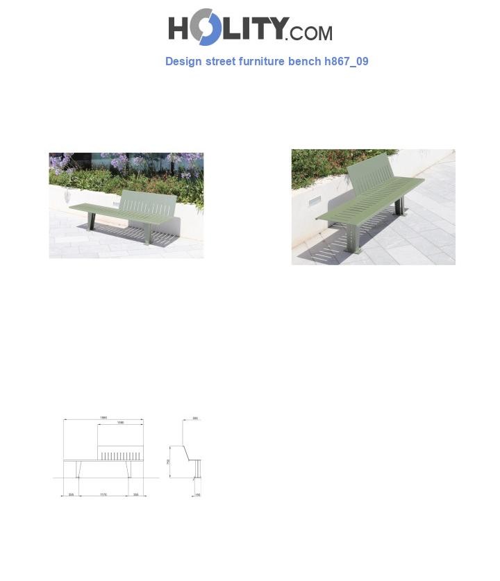 Design street furniture bench h867_09