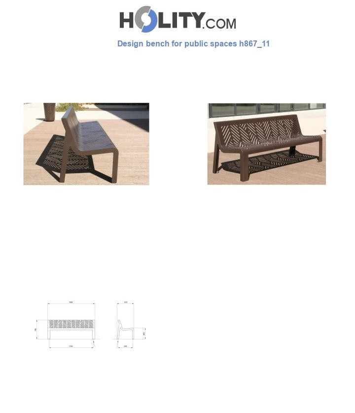 Design bench for public spaces h867_11