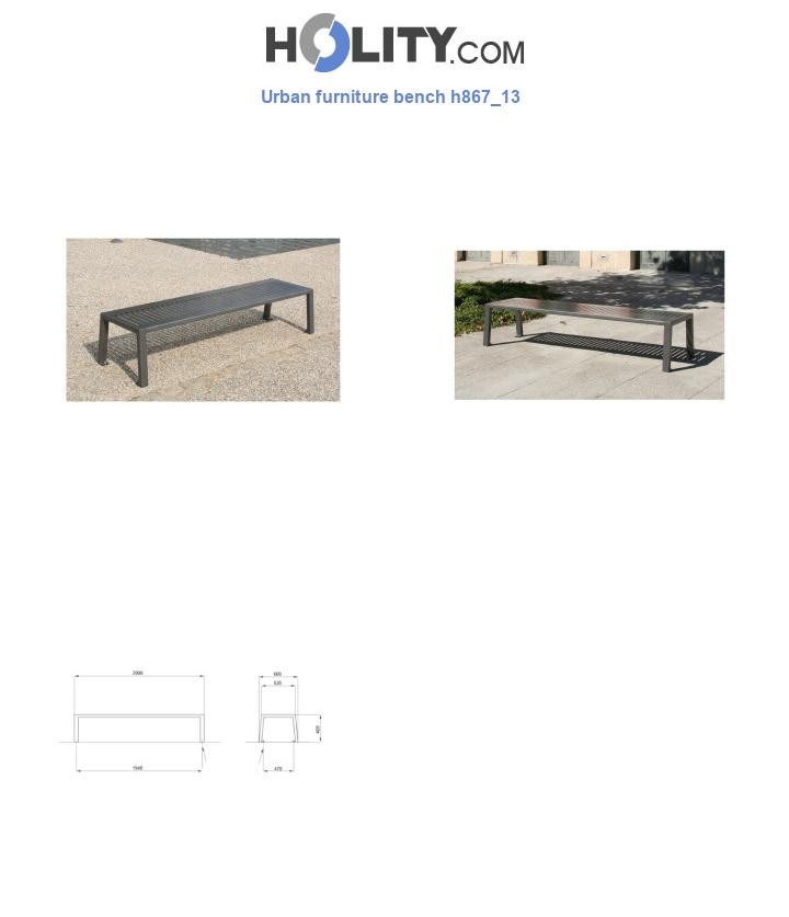 Urban furniture bench h867_13