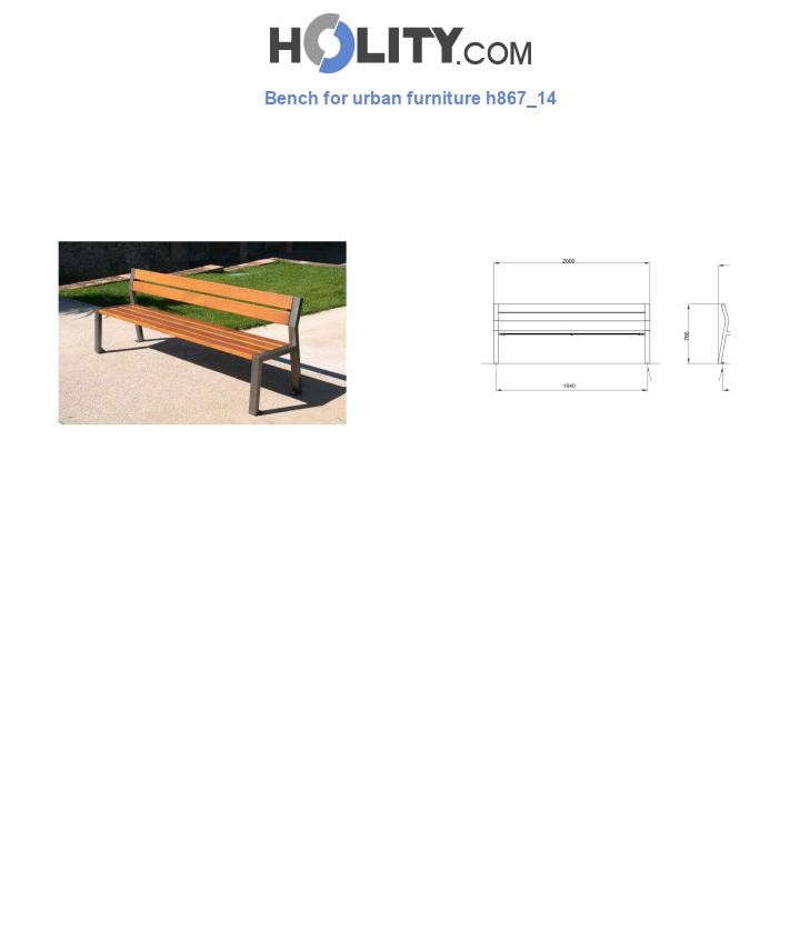 Bench for urban furniture h867_14
