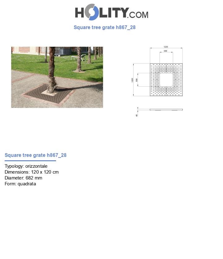 Square tree grate h867_28