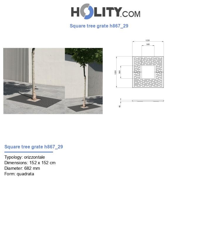 Square tree grate h867_29