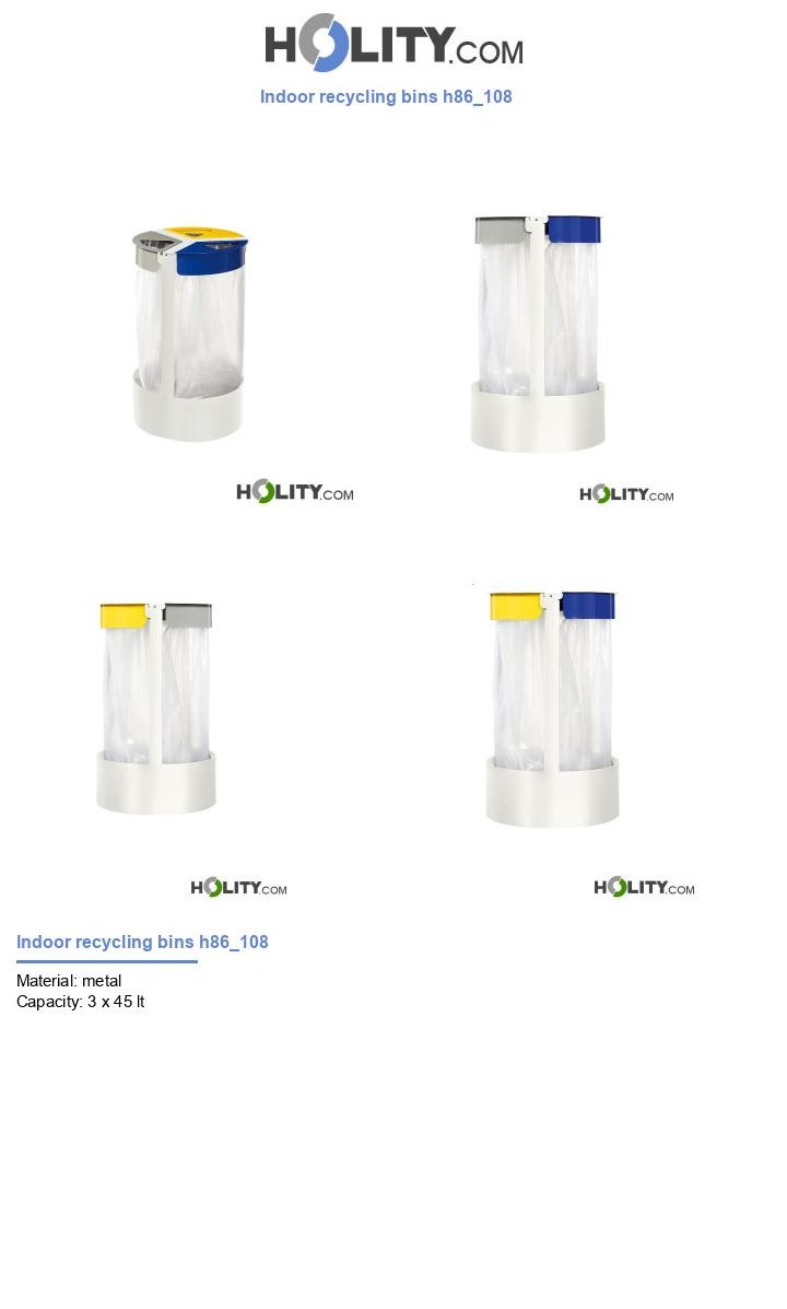 Indoor recycling bins h86_108