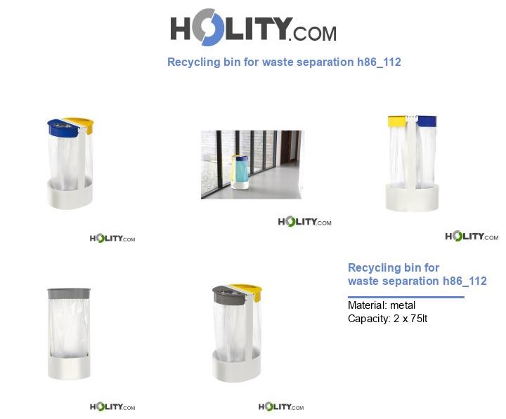 Recycling bin for waste separation h86_112
