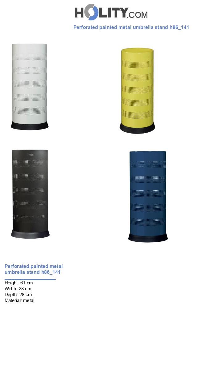 Perforated painted metal umbrella stand h86_141