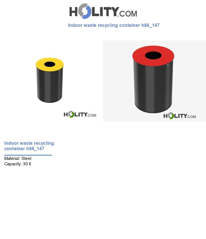 Indoor waste recycling container h86_147