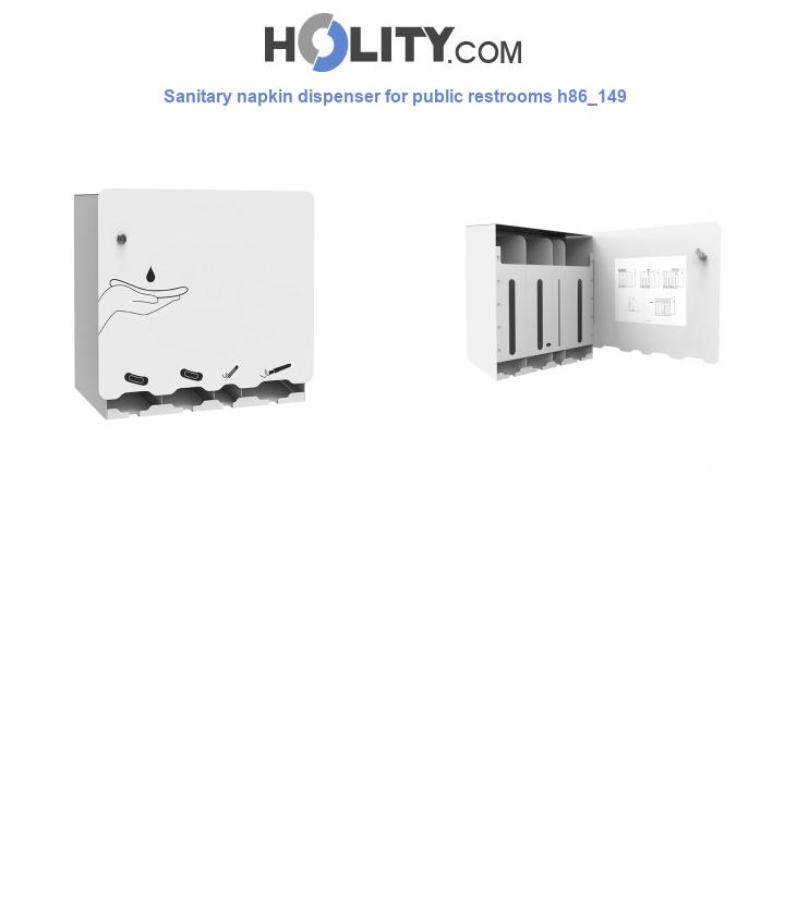 Sanitary napkin dispenser for public restrooms h86_149