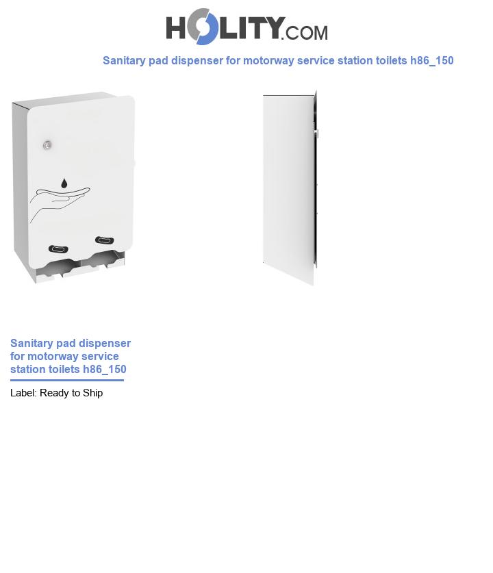 Sanitary pad dispenser for motorway service station toilets h86_150