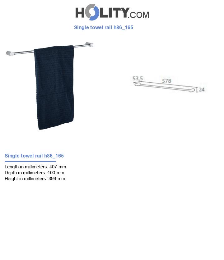 Single towel rail h86_165