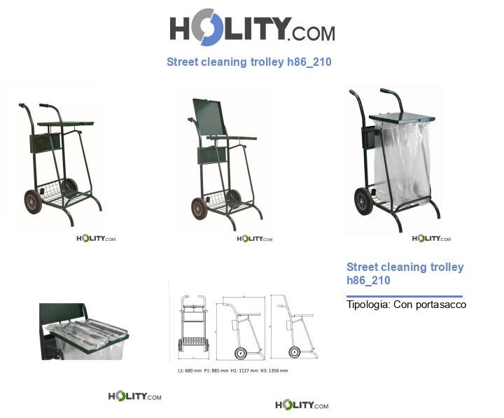 Street cleaning trolley h86_210