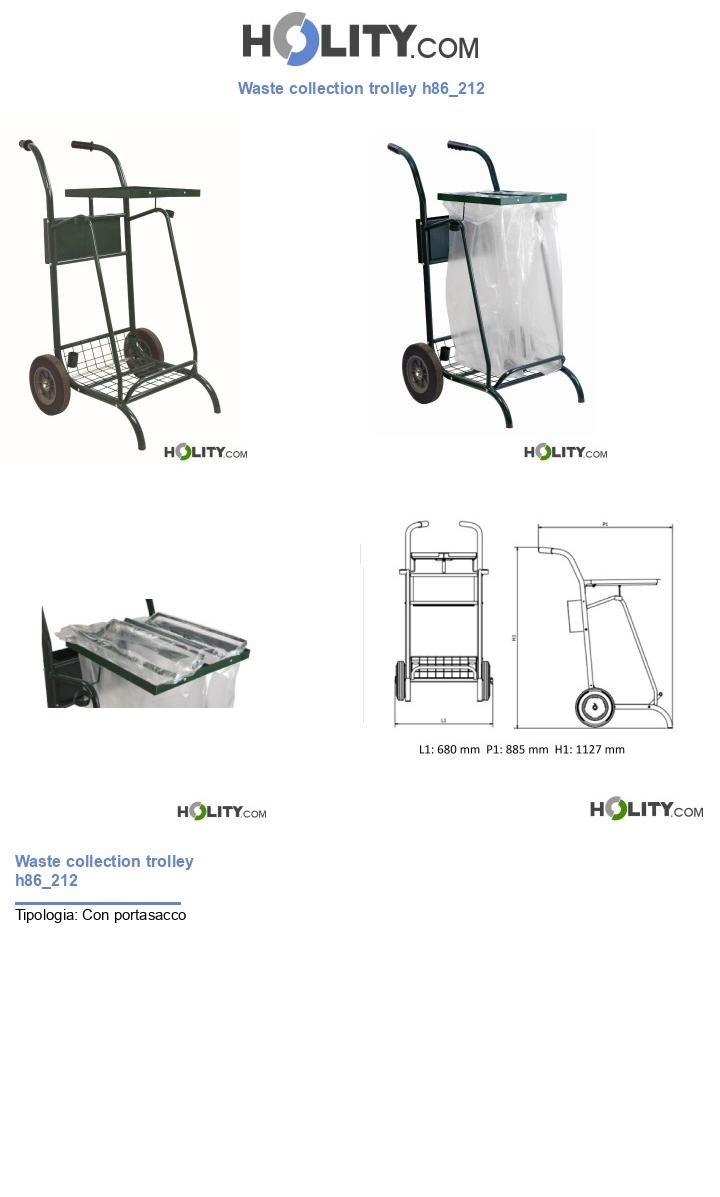 Waste collection trolley h86_212