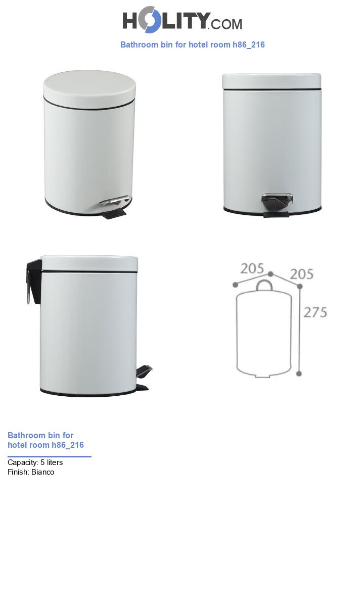 Bathroom bin for hotel room h86_216