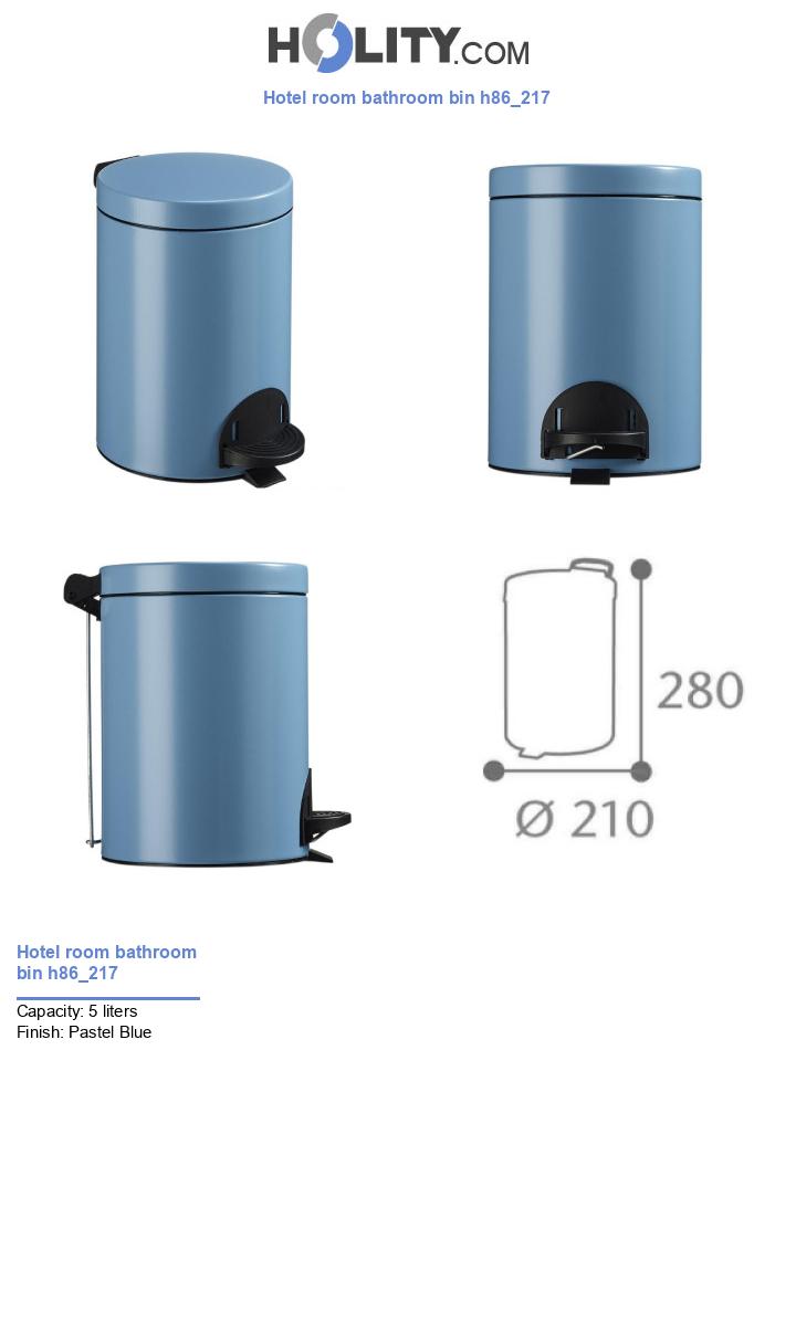 Hotel room bathroom bin h86_217