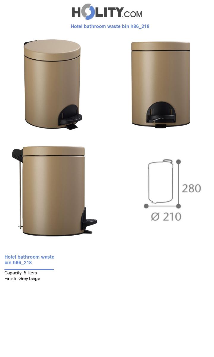 Hotel bathroom waste bin h86_218