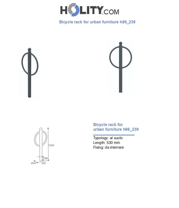 Bicycle rack for urban furniture h86_239