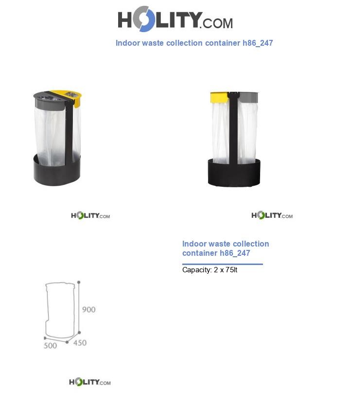 Indoor waste collection container h86_247