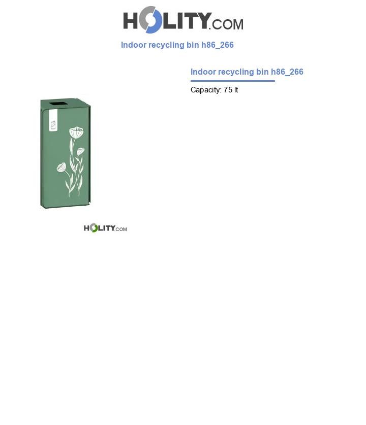 Indoor recycling bin h86_266