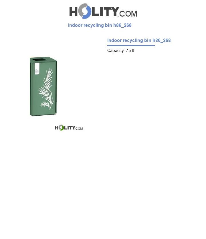 Indoor recycling bin h86_268