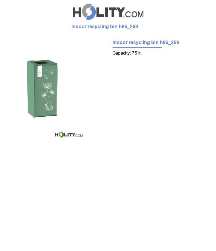 Indoor recycling bin h86_269
