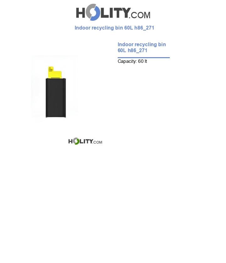 Indoor recycling bin 60L h86_271