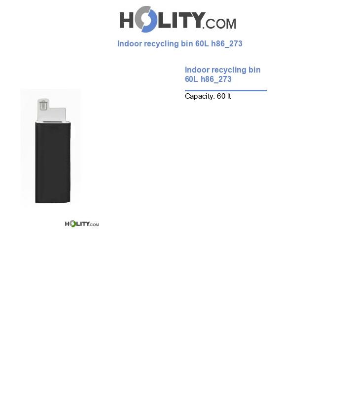 Indoor recycling bin 60L h86_273