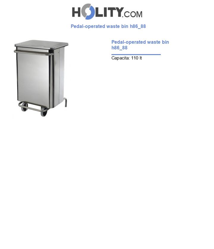 Pedal-operated waste bin h86_88