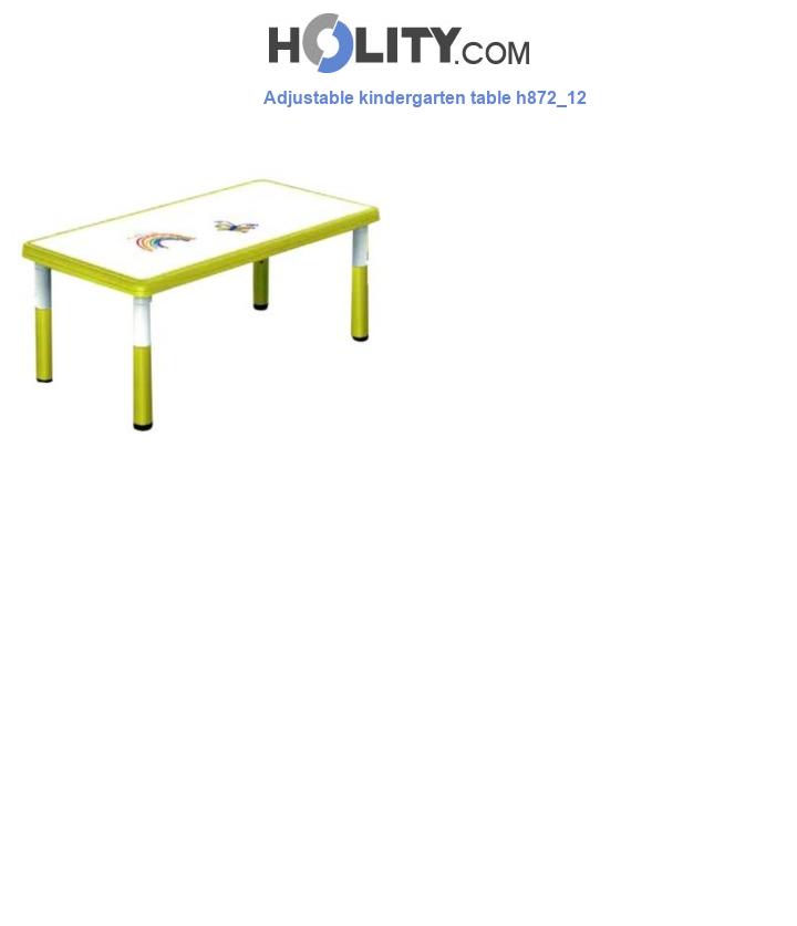 Adjustable kindergarten table h872_12
