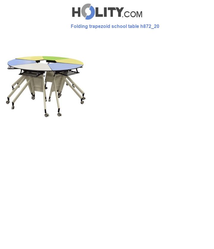 Folding trapezoid school table h872_20