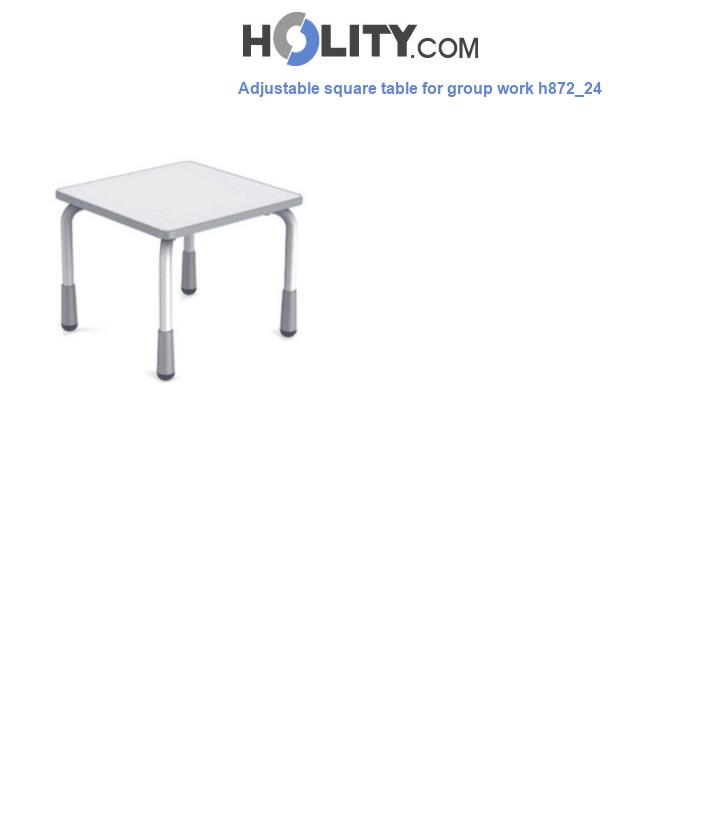 Adjustable square table for group work h872_24