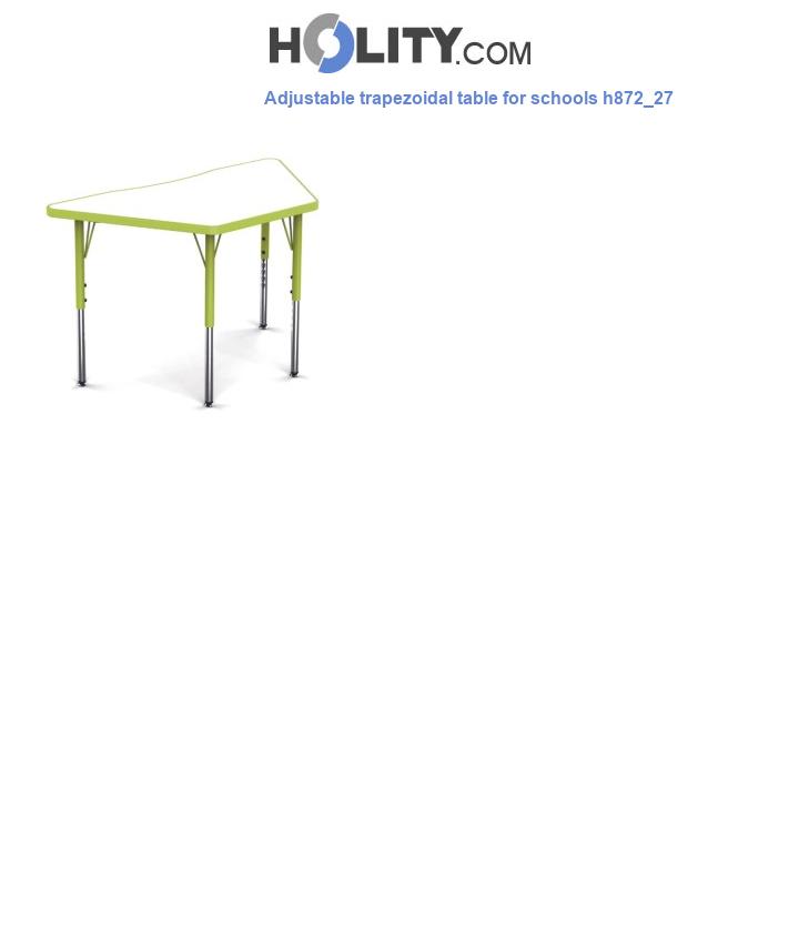 Adjustable trapezoidal table for schools h872_27