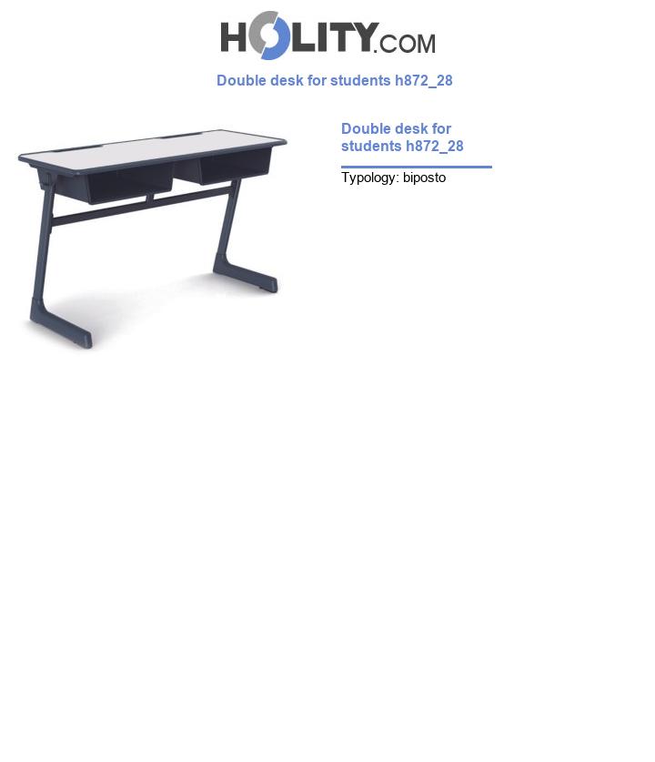 Double desk for students h872_28