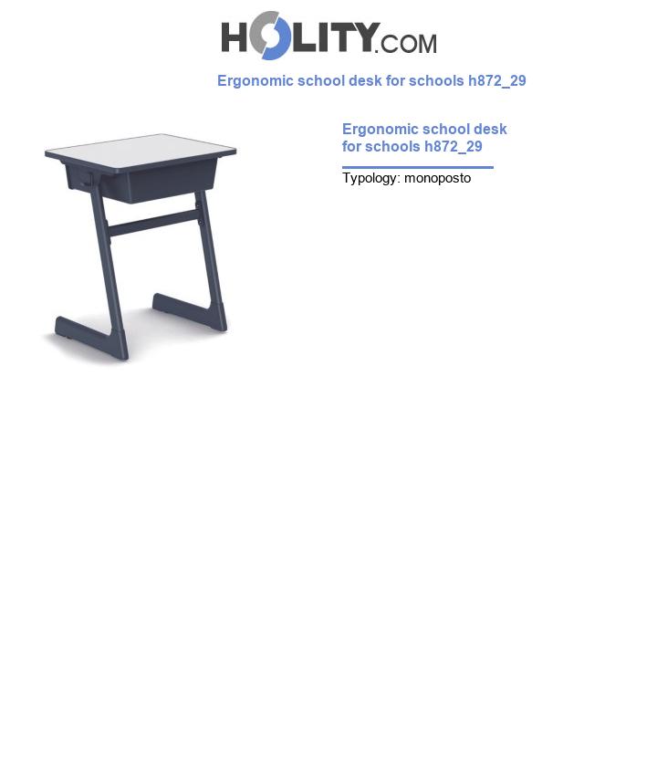 Ergonomic school desk for schools h872_29