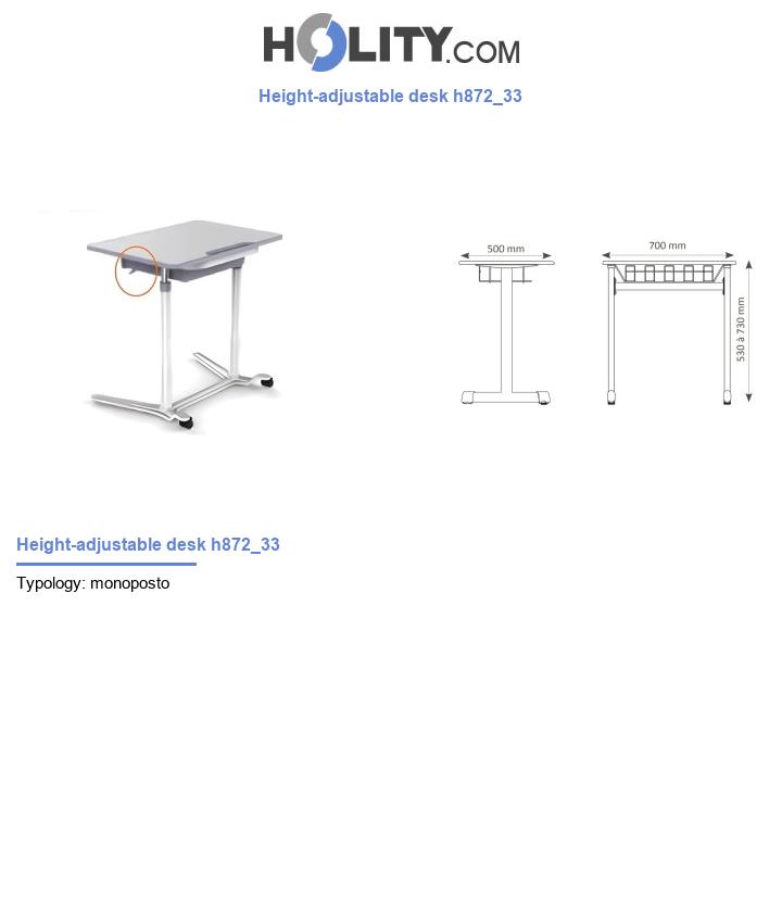 Height-adjustable desk h872_33
