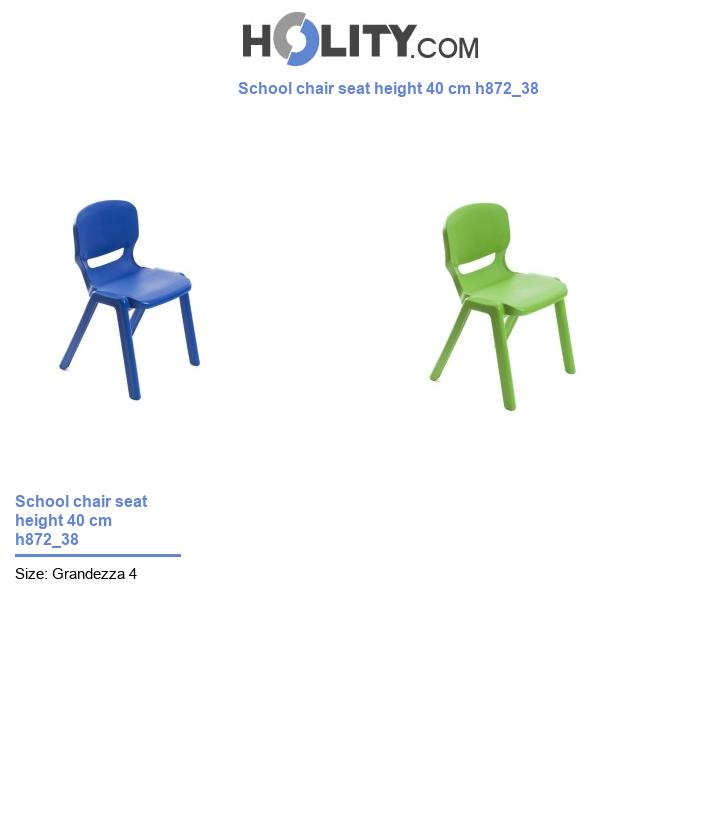 School chair seat height 40 cm h872_38