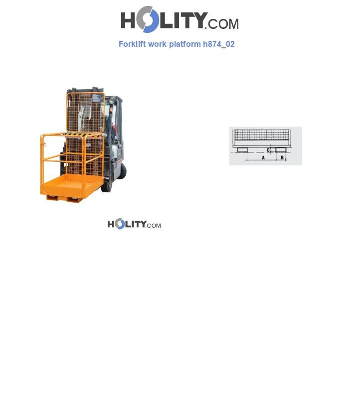 Forklift work platform h874_02