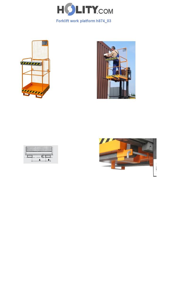 Forklift work platform h874_03