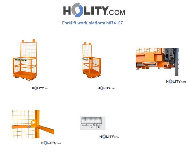 Forklift work platform h874_07