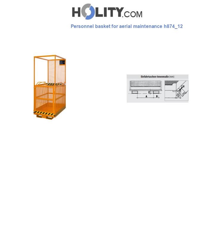 Personnel basket for aerial maintenance h874_12