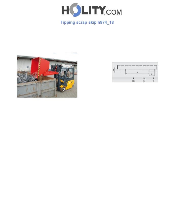 Tipping scrap skip h874_18