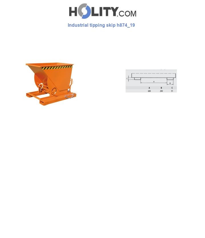 Industrial tipping skip h874_19
