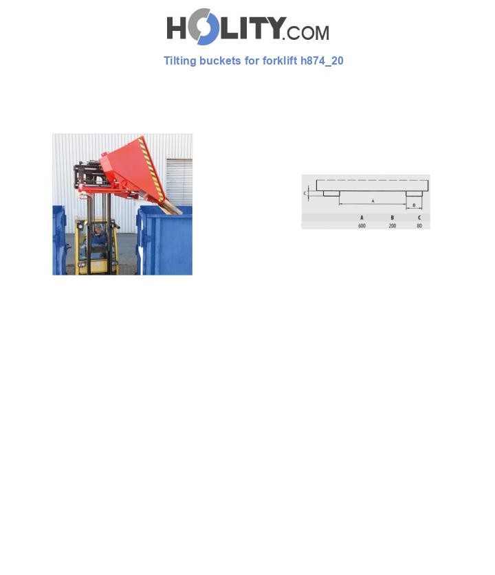 Tilting buckets for forklift h874_20