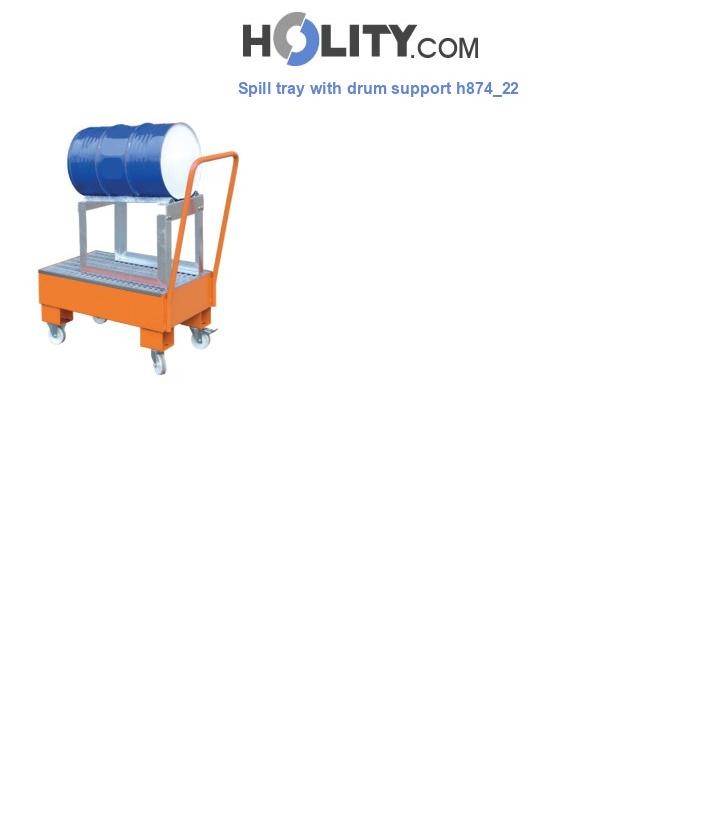 Spill tray with drum support h874_22
