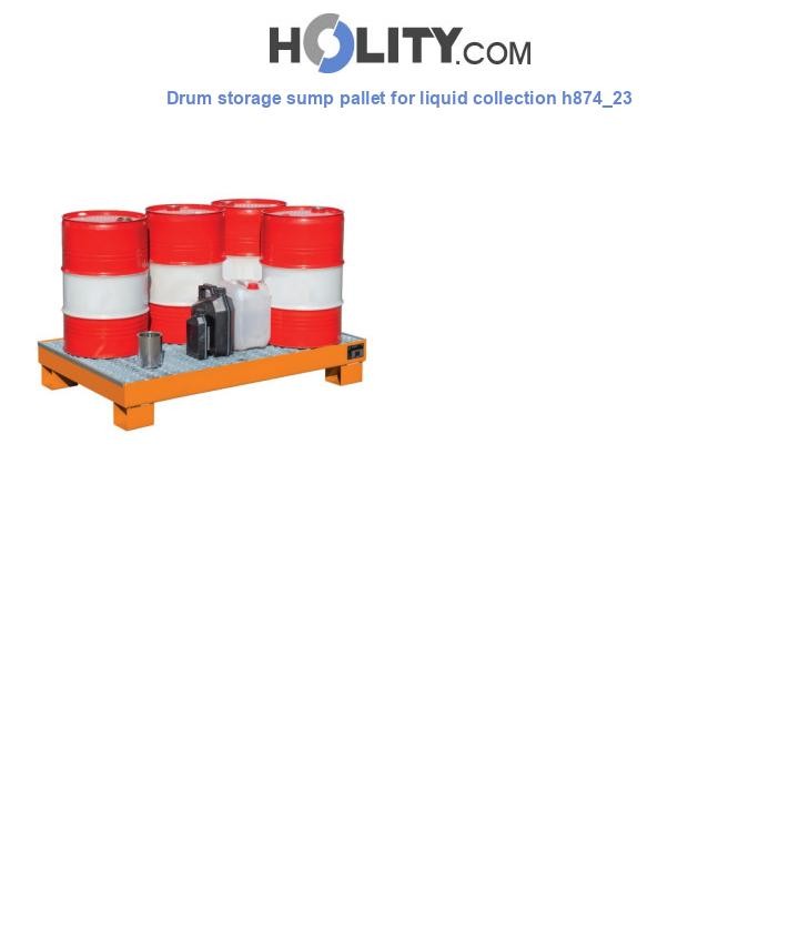 Drum storage sump pallet for liquid collection h874_23