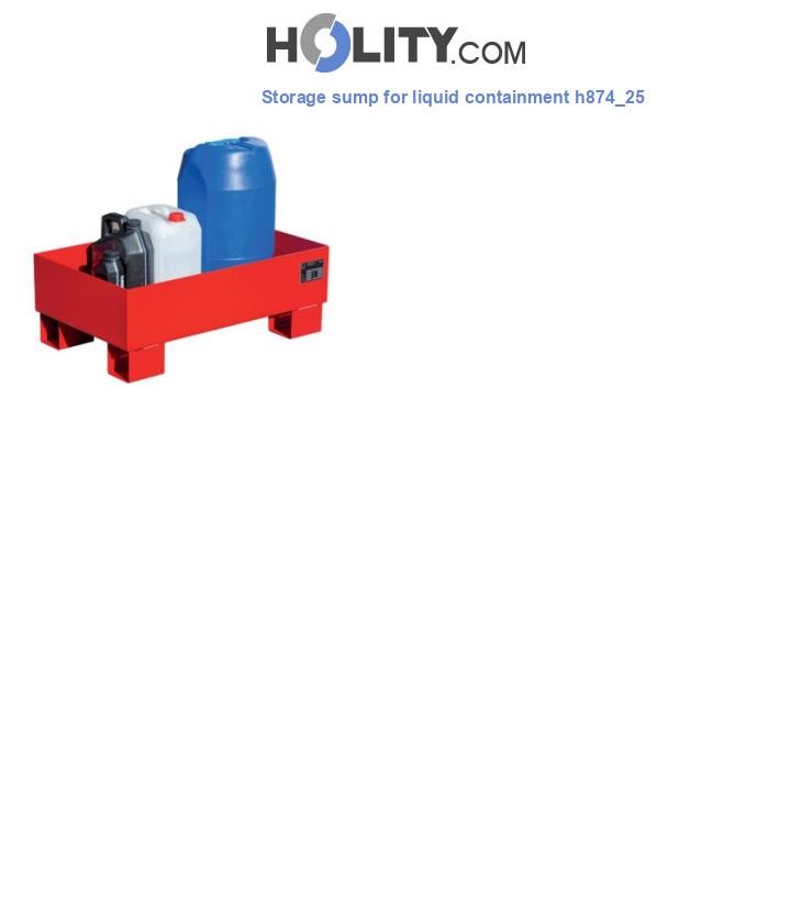 Storage sump for liquid containment h874_25