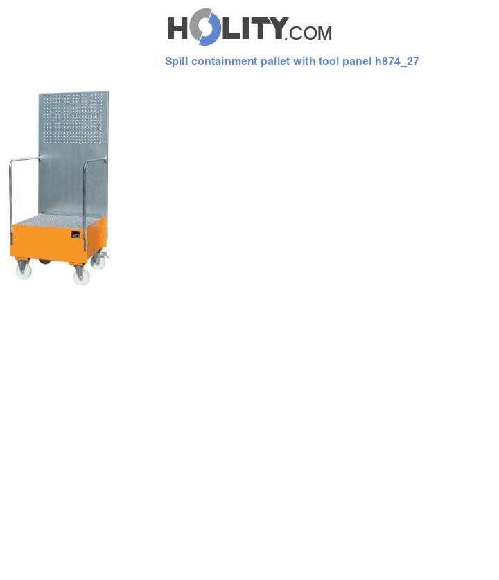 Spill containment pallet with tool panel h874_27