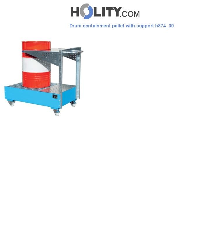 Drum containment pallet with support h874_30