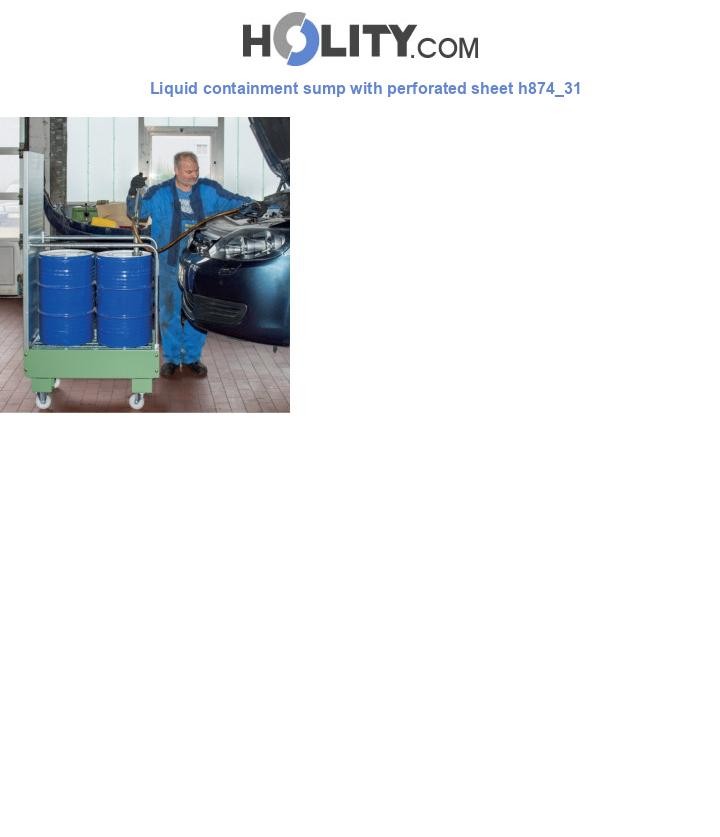 Liquid containment sump with perforated sheet h874_31