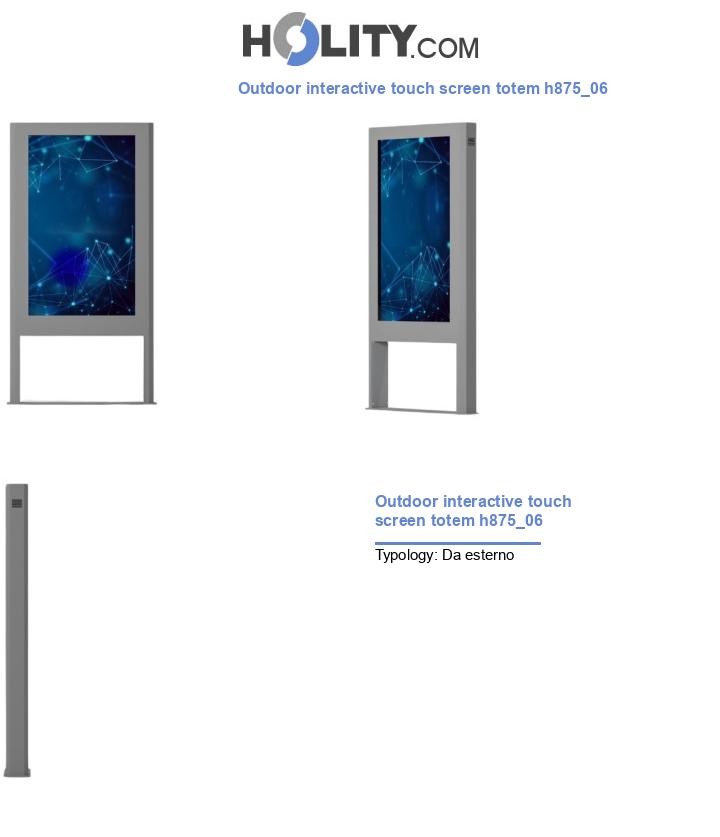 Outdoor interactive touch screen totem h875_06